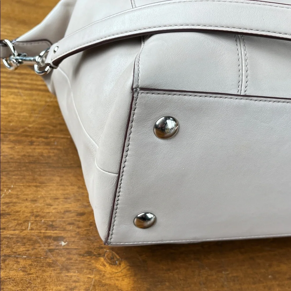 Coach Colette Shoulder Satchel f33806 Gray Birch - Picture 6 of 16